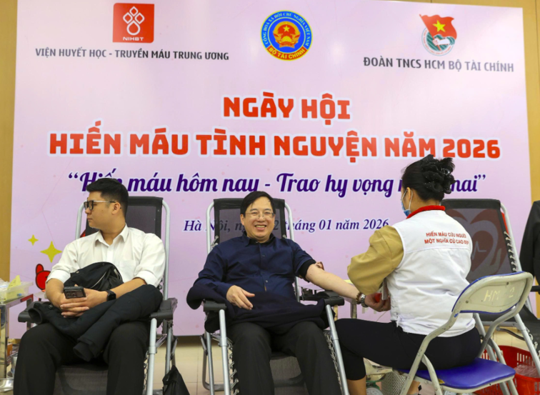 Tuổi trẻ ngành Tài chính chung tay hiến máu vì cộng đồng năm 2026