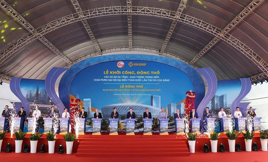 TP. Hồ Chí Minh động thổ dự án Khu liên hợp thể dục thể thao quốc gia Rạch Chiếc