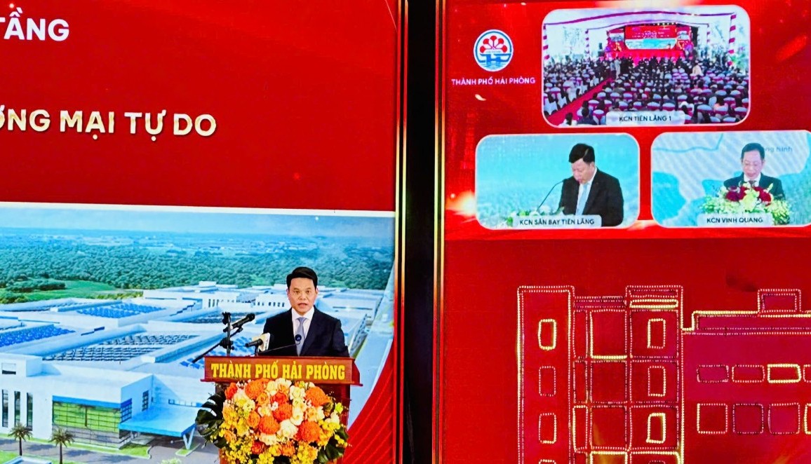 Hải Phòng đồng loạt khởi công 3 khu công nghiệp tổng vốn đầu tư hơn 19.400 tỷ đồng chào mừng Đại hội XIV của Đảng