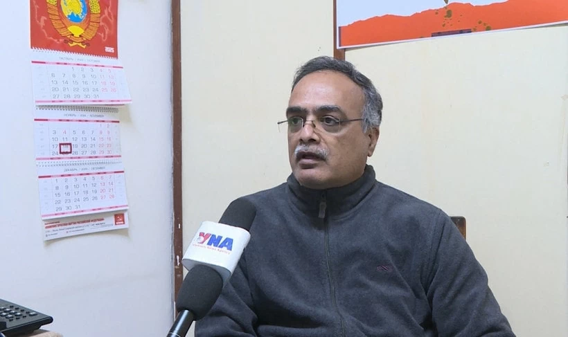 Đại hội XIV - nền tảng vững chắc cho các mục tiêu mang tầm thế kỷ R.Arun Kumar, head of the Communist Party of India (Marxist) (CPI-M)’s committee for external affairs (Photo: VNA)