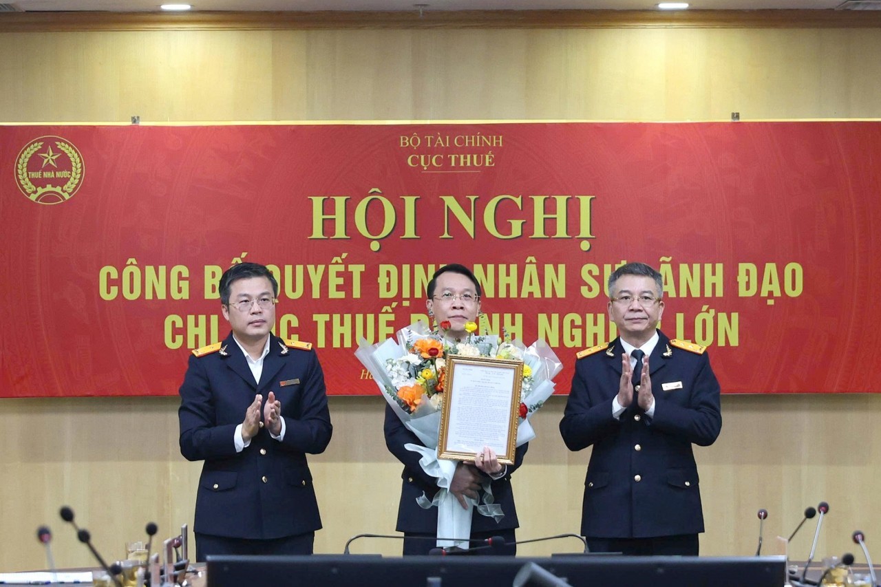Ông Phạm Thanh Tâm được bổ nhiệm giữ chức Chi cục trưởng Chi cục Thuế doanh nghiệp lớn