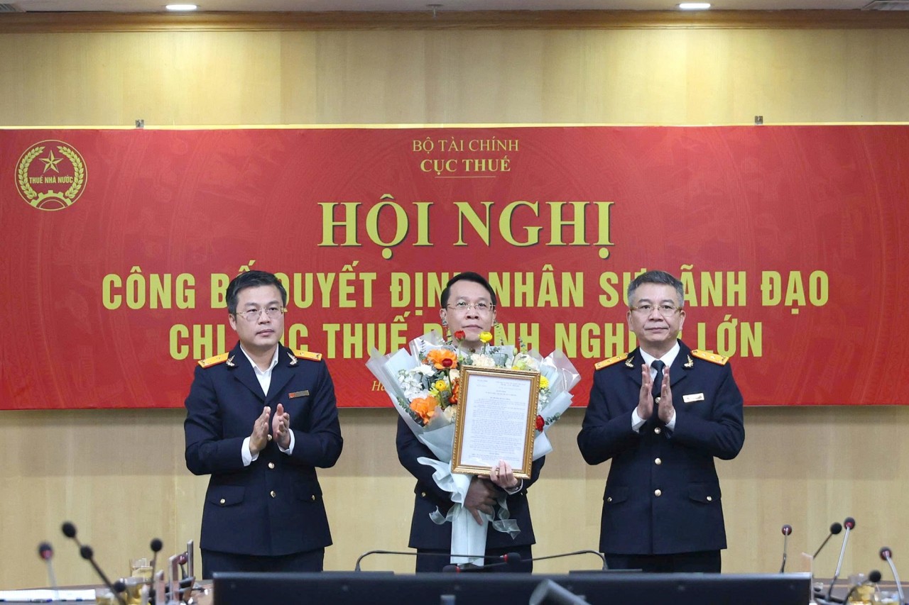 Ông Phạm Thanh Tâm được bổ nhiệm giữ chức Chi cục trưởng Chi cục Thuế doanh nghiệp lớn