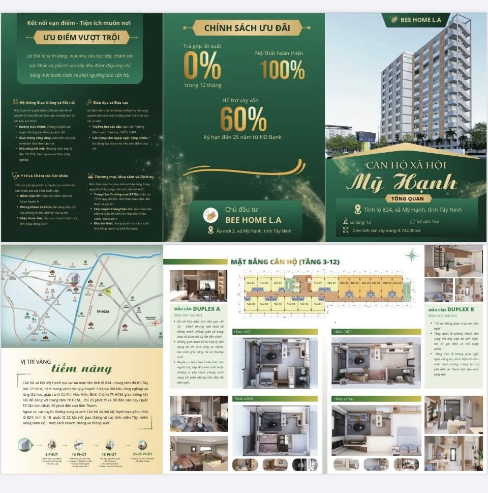 Dự án nhà ở xã hội Bee Home Long An có giá bán hơn 31 triệu đồng/m2