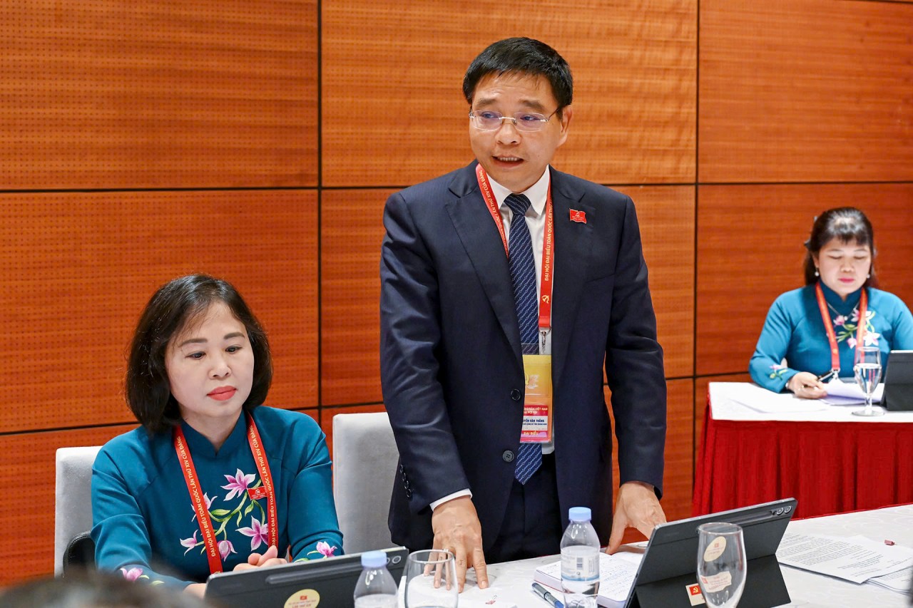 Chiều 20/1, các đại biểu thảo luận về các văn kiện Đại hội Đảng XIV