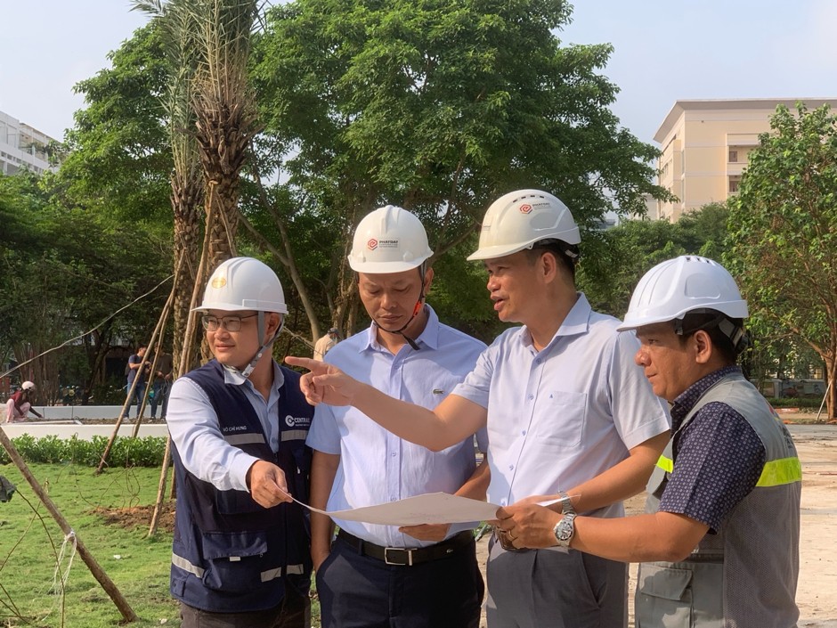 Phát Đạt hoàn tất công trình cảnh quan Nhà thi đấu Phan Đình Phùng sớm hơn dự kiến 2 tuần Phát Đạt hoàn tất công trình cảnh quan Nhà thi đấu Phan Đình Phùng sớm hơn dự kiến 2 tuần