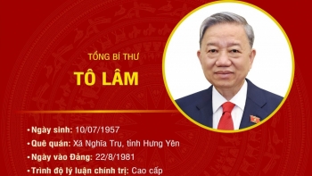 Infographic: Tiểu sử Tổng Bí thư Tô Lâm