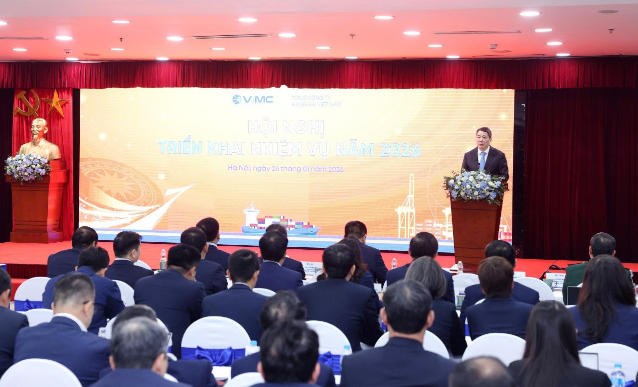 VIMC đặt mục tiêu doanh thu 22.186 tỷ đồng và lãi trước thuế 3.236 tỷ đồng trong năm 2026