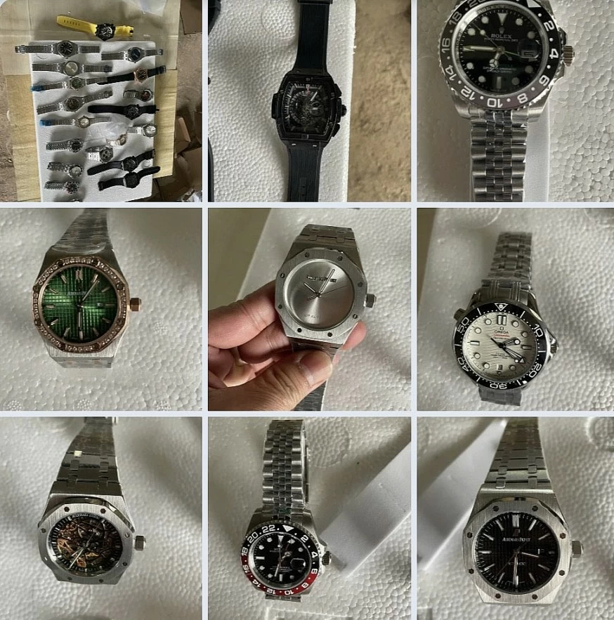undefined Hải quan phát hiện hơn 870 đồng hồ nghi giả hàng hiệu Patek Philipp, Rolex