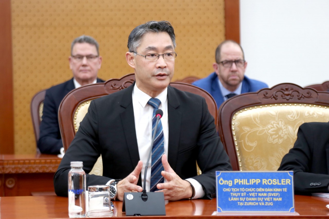 Bộ Tài chính sẵn sàng hỗ trợ doanh nghiệp Thụy Sĩ - Châu Âu đầu tư, kinh doanh tại Việt Nam Bộ Tài chính sẵn sàng hỗ trợ doanh nghiệp Thụy Sĩ - Châu Âu đầu tư, kinh doanh tại Việt Nam