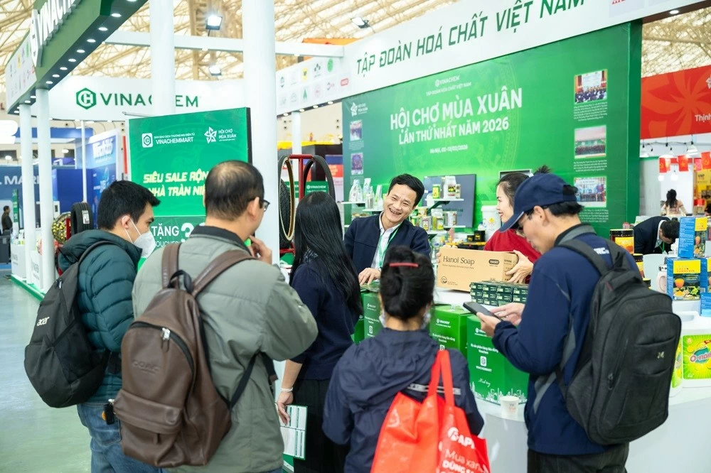 Vinachem tăng cường hiện diện tại Hội chợ Mùa Xuân 2026 lan tỏa giá trị sản phẩm hóa chất Việt Nam