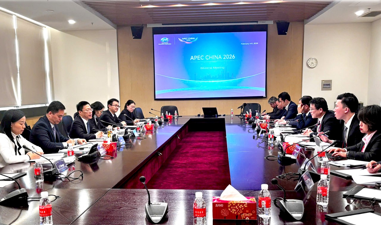 Thứ trưởng Trần Quốc Phương hội đàm với Thứ trưởng Bộ Tài chính Trung Quốc Liao Min