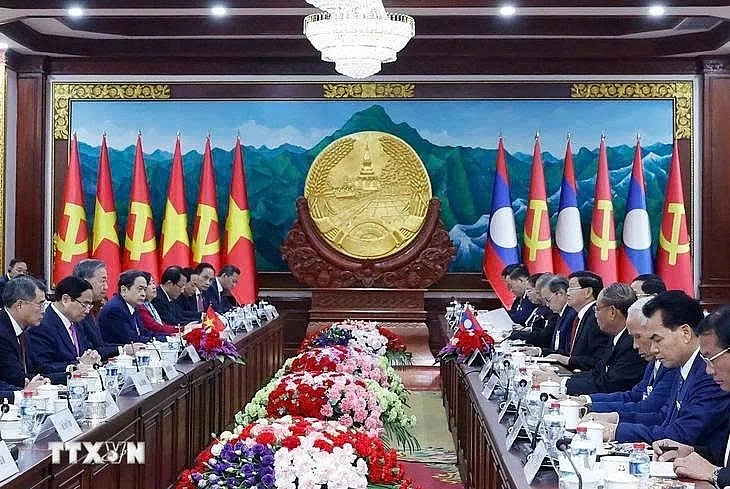 Tổng Bí thư Tô Lâm hội đàm với Tổng Bí thư, Chủ tịch nước Lào Thongloun Sisoulith