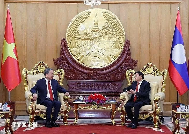 Tổng Bí thư Tô Lâm hội đàm với Tổng Bí thư, Chủ tịch nước Lào Thongloun Sisoulith