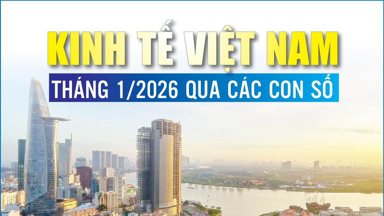 Infographics: Những điểm sáng kinh tế Việt Nam tháng 1/2026 qua các con số