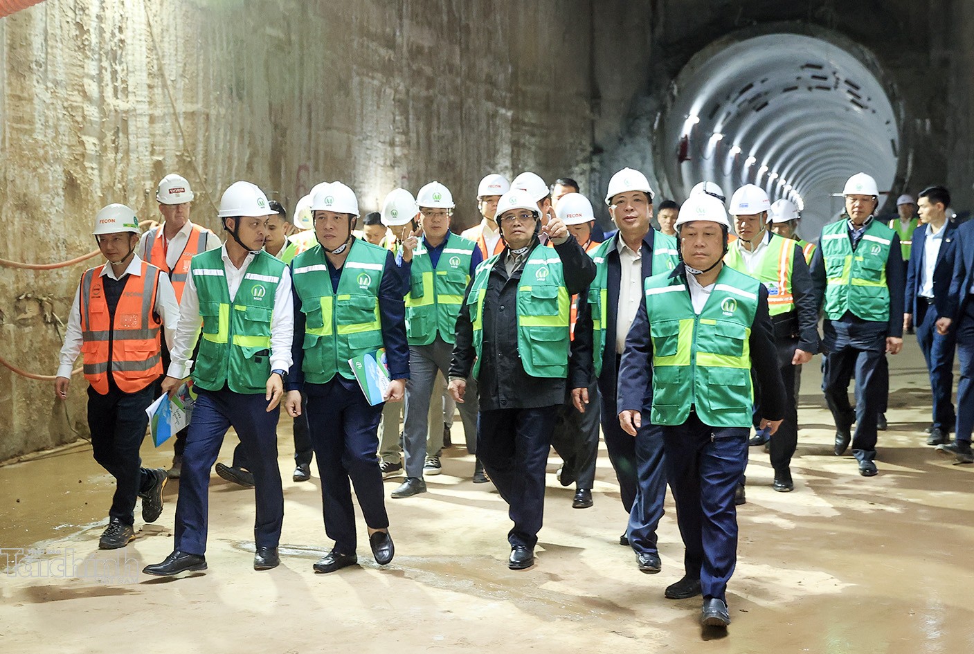 Thủ tướng kiểm tra công trình đường sắt đô thị Nhổn - ga Hà Nội