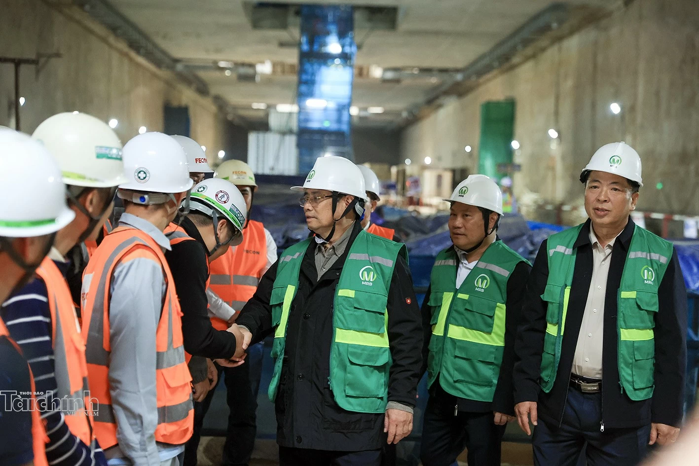 Thủ tướng kiểm tra công trình đường sắt đô thị Nhổn - ga Hà Nội Thủ tướng kiểm tra công trình đường sắt đô thị Nhổn - ga Hà Nội