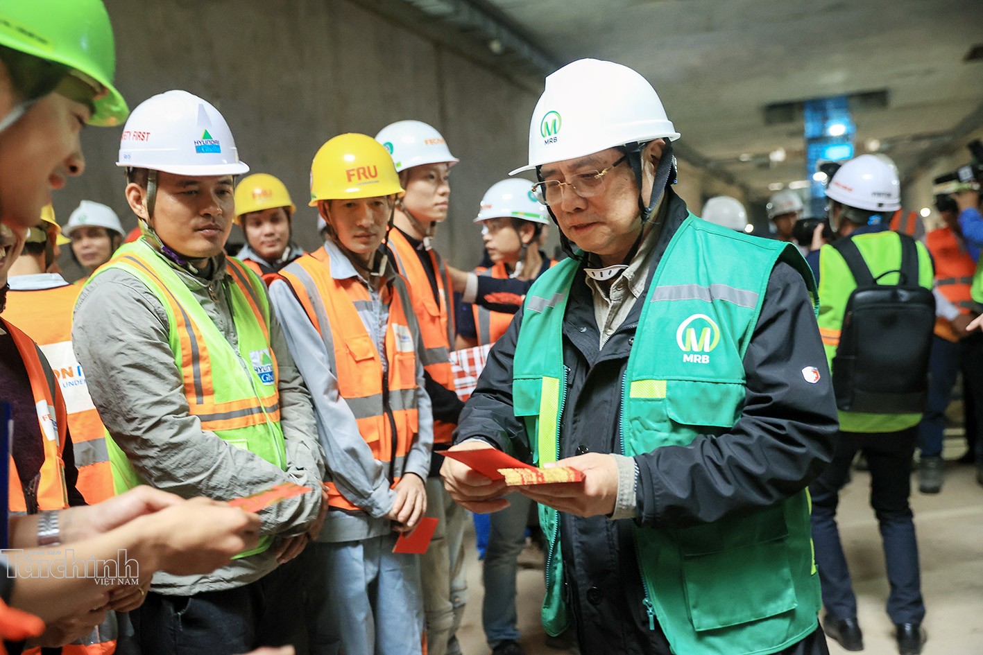 Thủ tướng kiểm tra công trình đường sắt đô thị Nhổn - ga Hà Nội