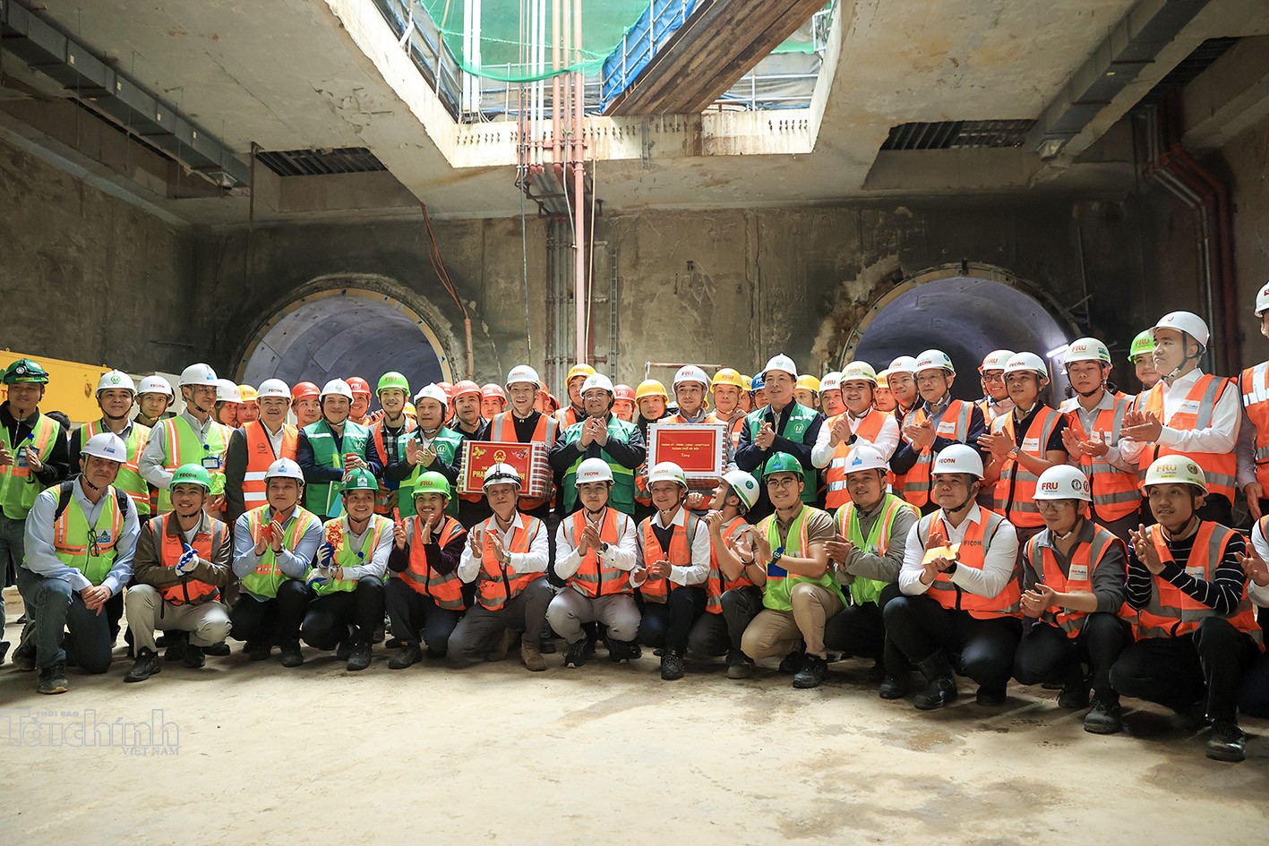 Thủ tướng kiểm tra công trình đường sắt đô thị Nhổn - ga Hà Nội