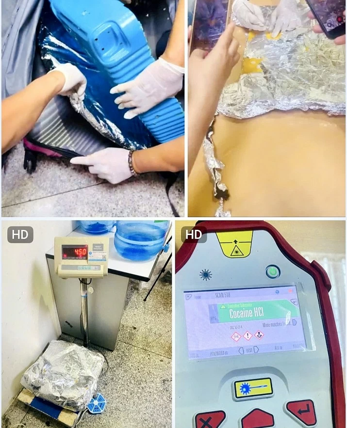 undefined Hải quan triệt phá vụ vận chuyển 4,5 kg cocain quá cảnh qua Sân bay quốc tế Tân Sơn Nhất