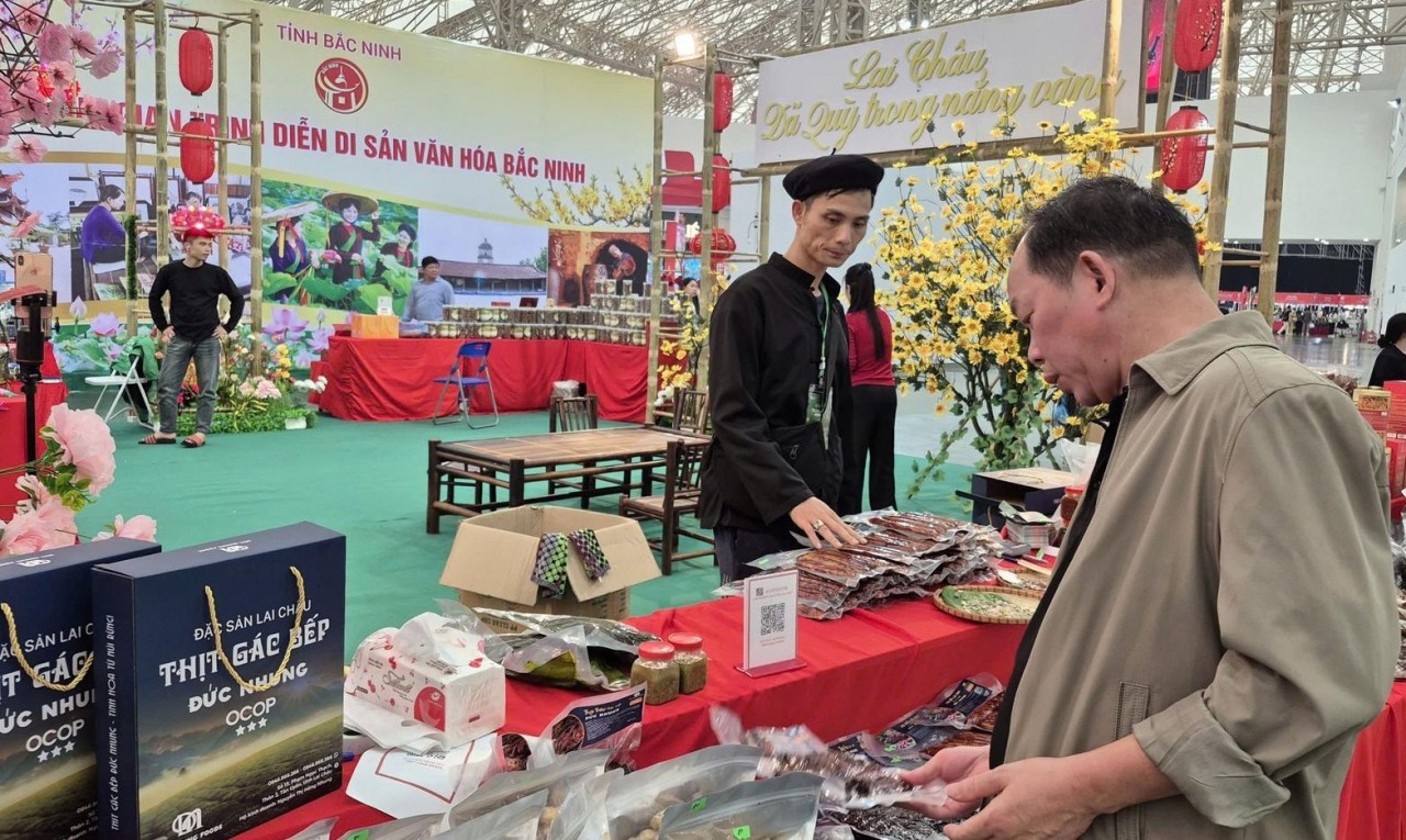 Hội chợ Mùa Xuân 2026: Gian hàng Lai Châu - Tinh hoa núi rừng vươn ra biển lớn