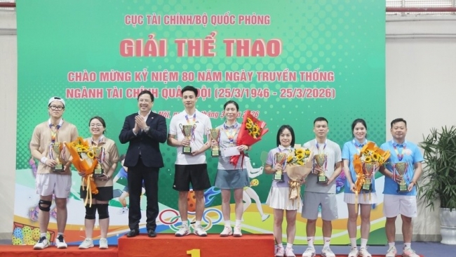 Tuổi trẻ Bộ Tài chính tham gia Giải Pickleball kỷ niệm 80 năm Ngành Tài chính Quân đội