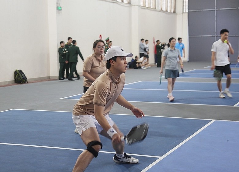 Tuổi trẻ Bộ Tài chính tham gia Giải Pickleball kỷ niệm 80 năm Ngành Tài chính Quân đội