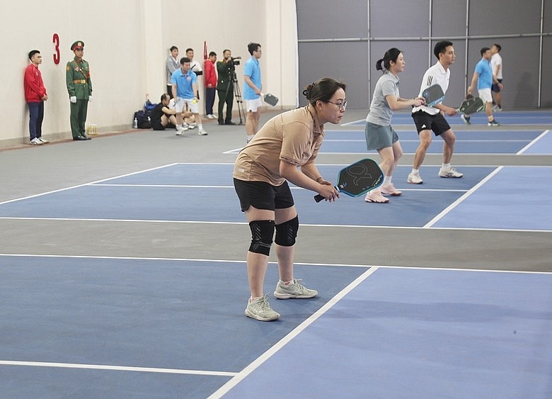 Tuổi trẻ Bộ Tài chính tham gia Giải Pickleball kỷ niệm 80 năm Ngành Tài chính Quân đội