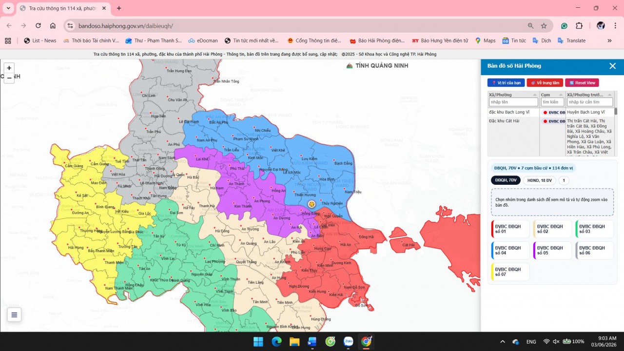 Ứng dụng công nghệ số trong phục vụ công tác bầu cử tại Hải Phòng