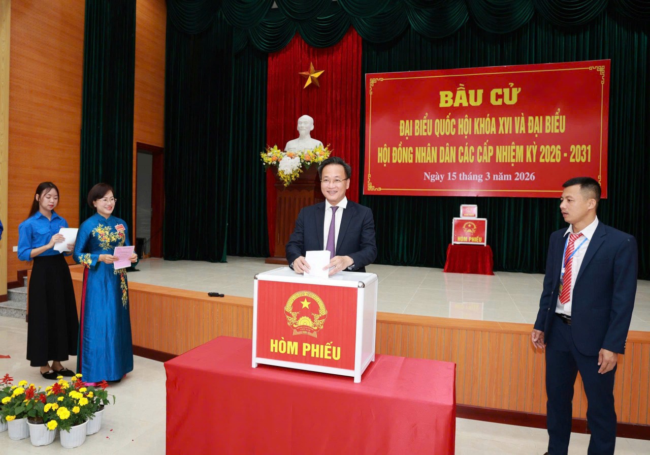 Hưng Yên: 99,57% cử tri đi bầu cử đại biểu Quốc hội khóa XVI và đại biểu HĐND các cấp nhiệm kỳ 2026 - 2031
