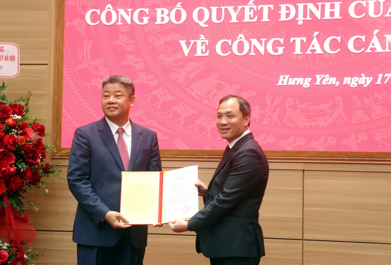 Ông Nguyễn Mạnh Quyền được chỉ định giữ chức Phó Bí thư Tỉnh ủy Hưng Yên