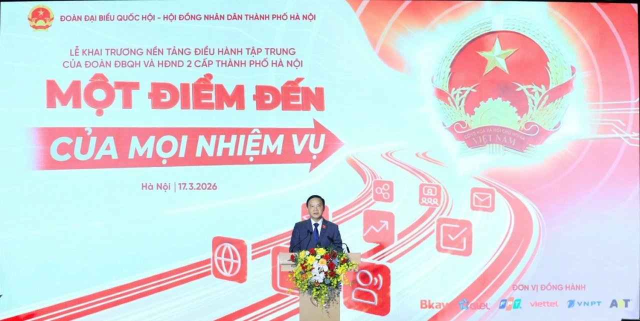 Khai trương Nền tảng điều hành tập trung của Đoàn ĐBQH và HĐND 2 cấp thành phố Hà Nội
