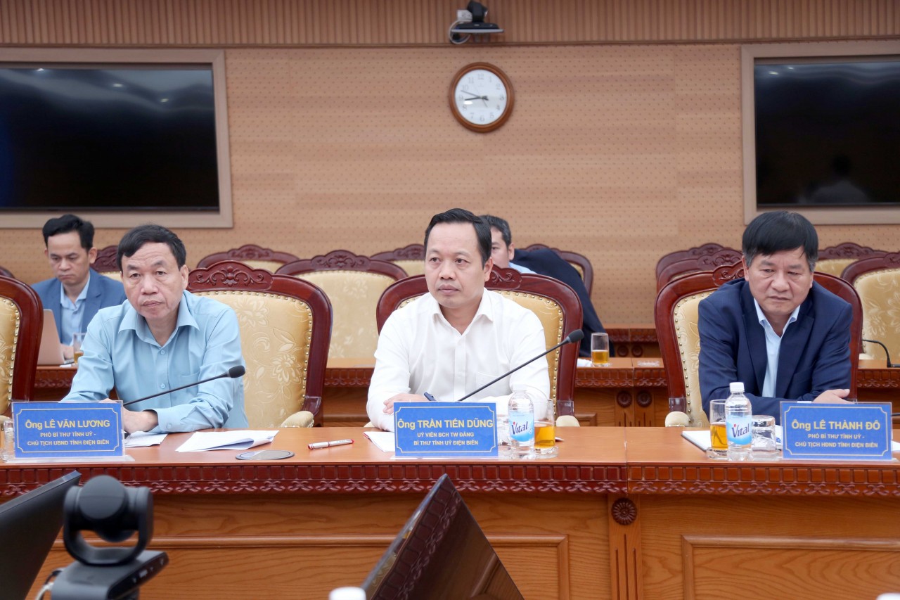 Bộ trưởng Bộ Tài chính Nguyễn Văn Thắng làm việc với Thường trực Tỉnh ủy Điện Biên