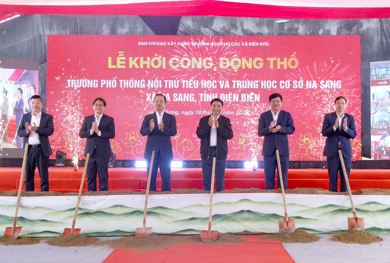 Khởi công xây dựng Trường Phổ thông nội trú liên cấp xã Na Sang, tỉnh Điện Biên