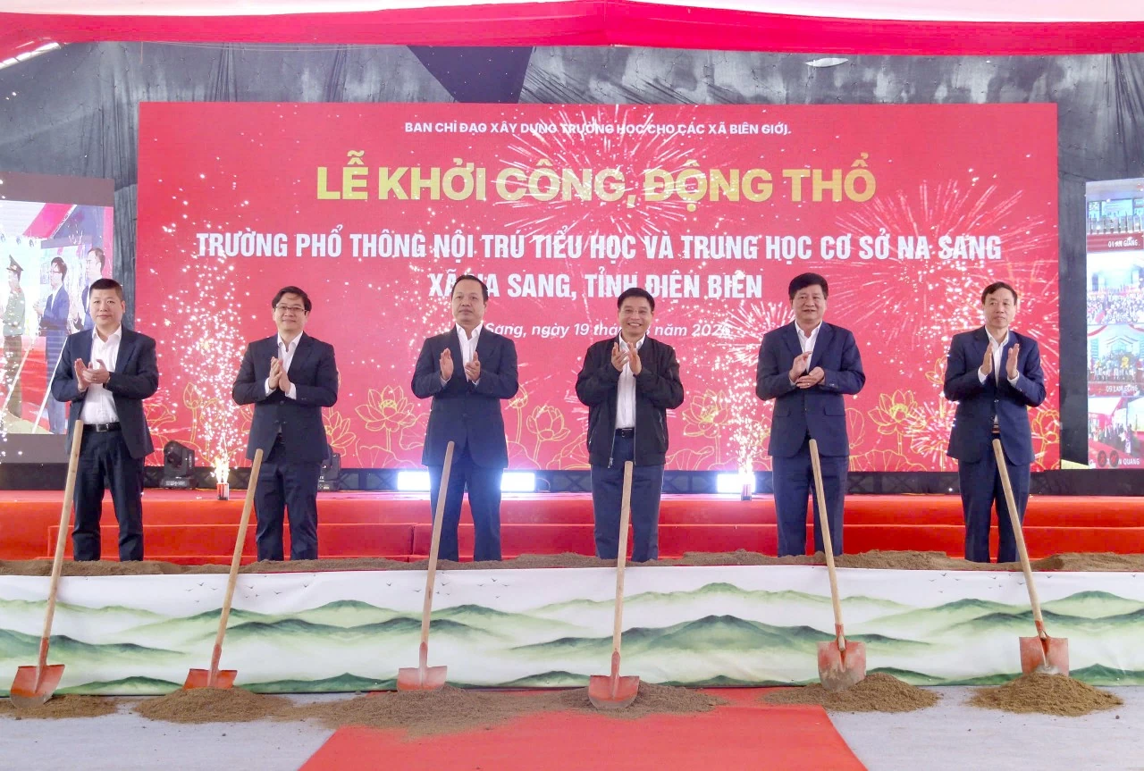 Khởi công xây dựng Trường Phổ thông nội trú liên cấp xã Na Sang, tỉnh Điện Biên Khởi công xây dựng Trường Phổ thông nội trú liên cấp xã Na Sang, tỉnh Điện Biên