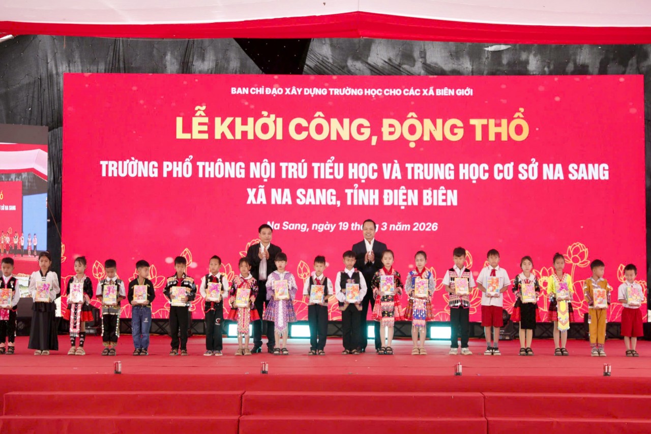 Khởi công xây dựng Trường Phổ thông nội trú liên cấp xã Na Sang, tỉnh Điện Biên