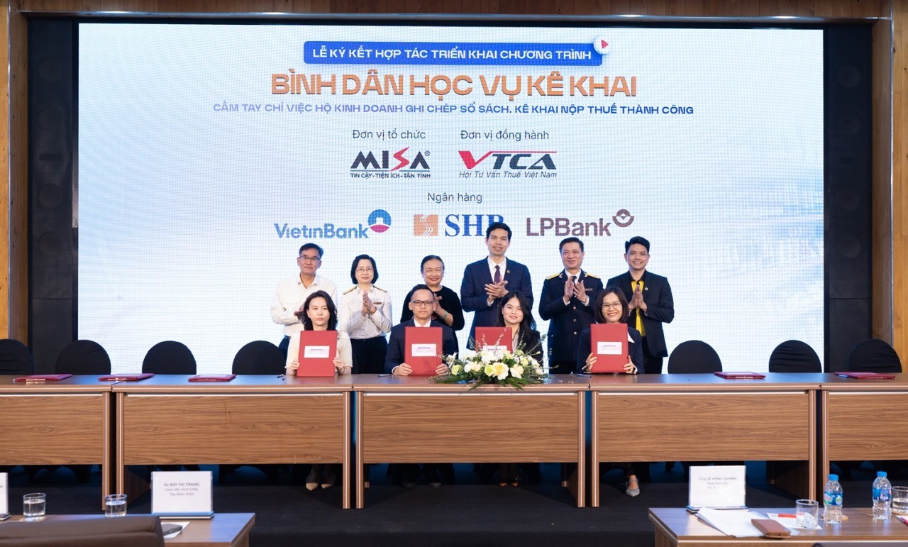 SHB đồng hành cùng MISA hỗ trợ hộ kinh doanh kê khai thuế