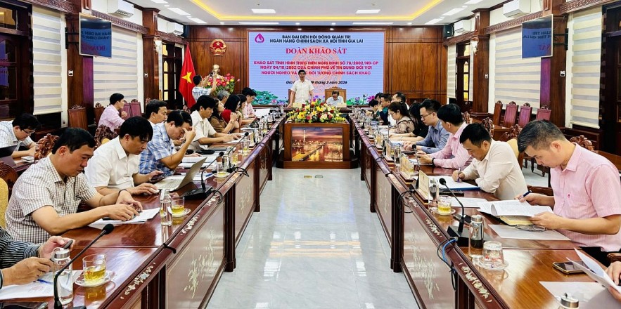 Lâm Hải Giang khẳng định, tín dụng chính sách đã góp phần quan trọng vào giảm nghèo bền vững, bảo đảm an sinh xã hội và thúc đẩy phát triển địa phương. Ảnh: Ngọc Minh.