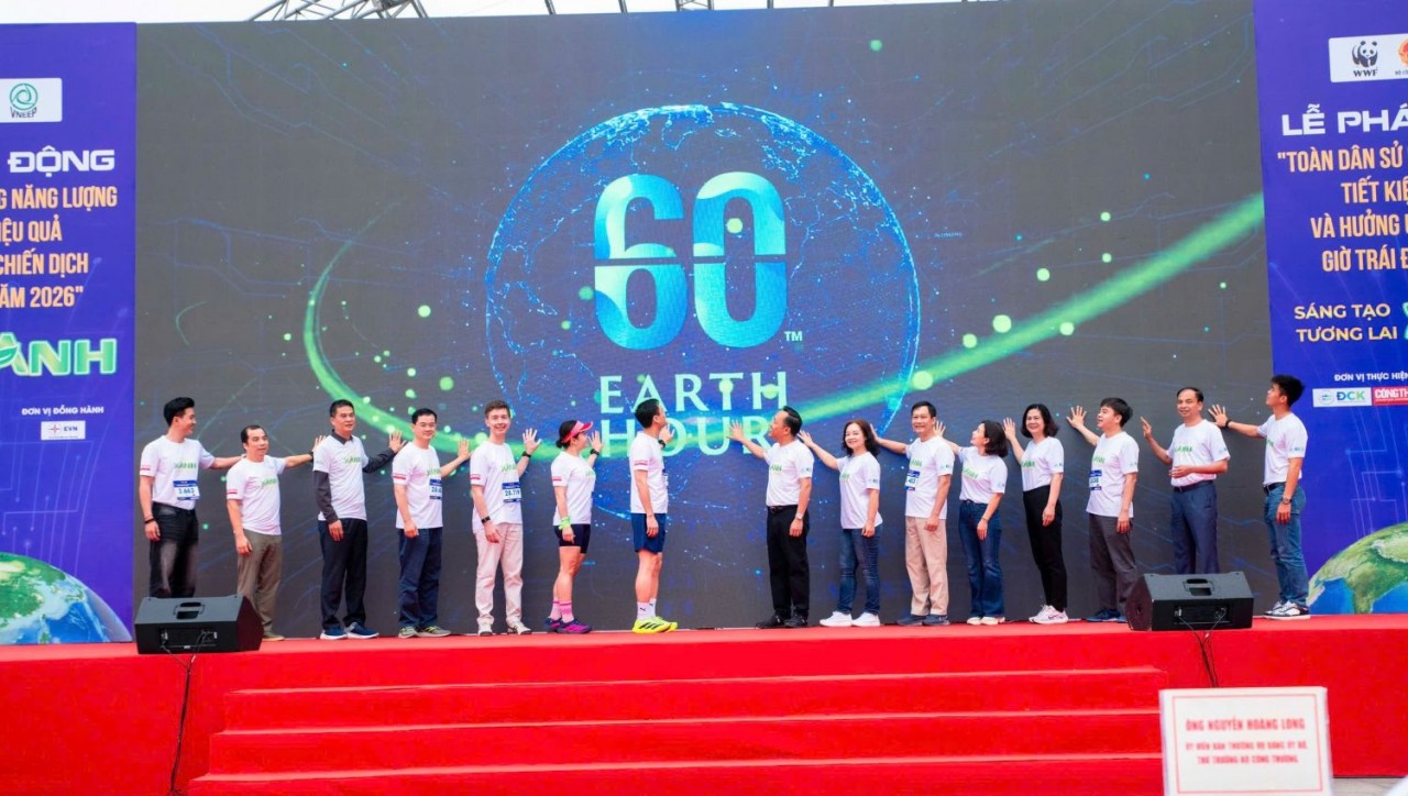 Hơn 2.000 người tham gia giải chạy hưởng ứng "Toàn dân sử dụng năng lượng tiết kiệm hiệu quả và hưởng ứng Chiến dịch Giờ Trái đất năm 2026"