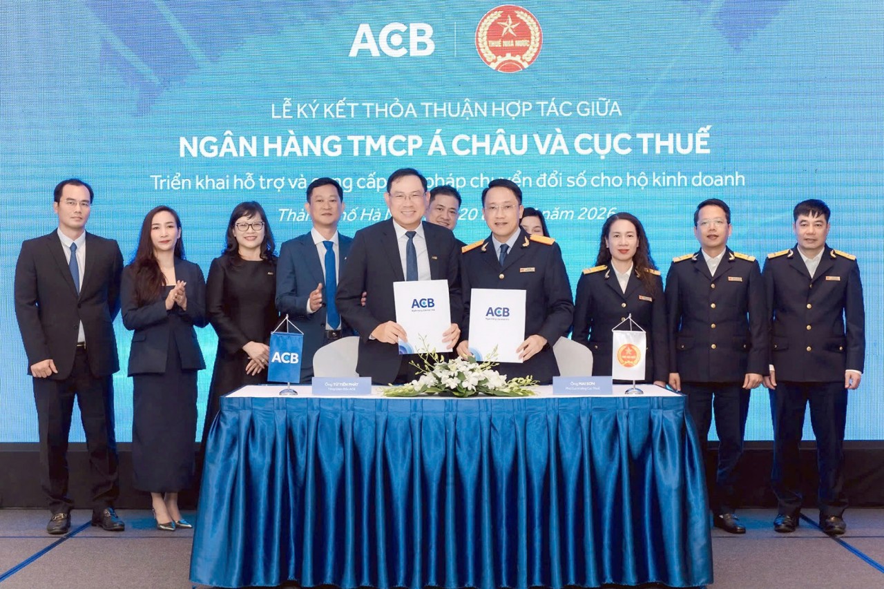 Cục Thuế hợp tác cùng Ngân hàng ACB đồng hành hỗ trợ hộ kinh doanh khai thuế Cục Thuế hợp tác cùng Ngân hàng ACB đồng hành hỗ trợ hộ kinh doanh khai thuế