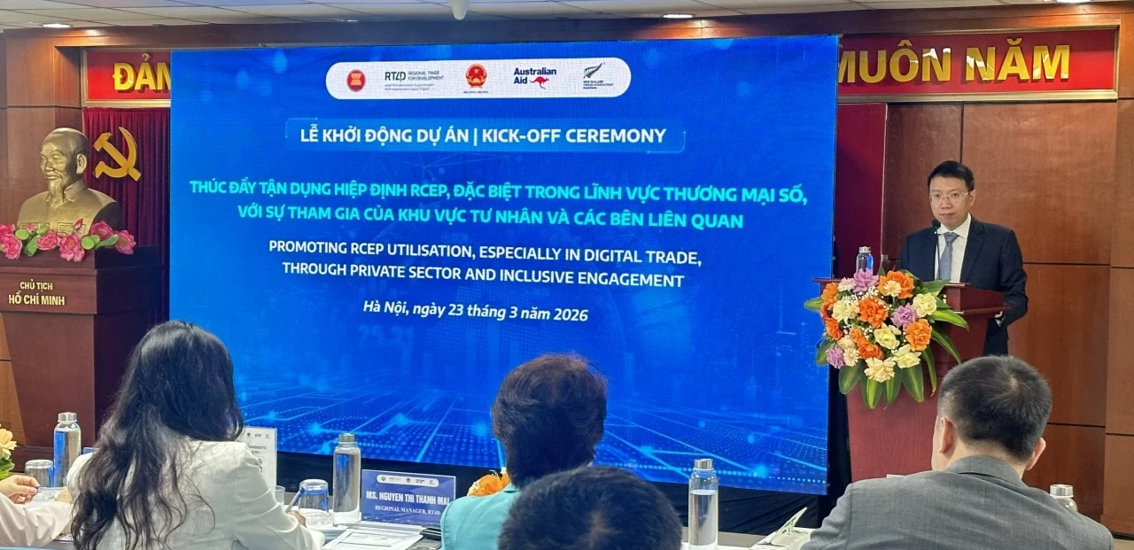 Thúc đẩy tận dụng Hiệp định RCEP, đặc biệt trong lĩnh vực thương mại số Thúc đẩy tận dụng Hiệp định RCEP, đặc biệt trong lĩnh vực thương mại số