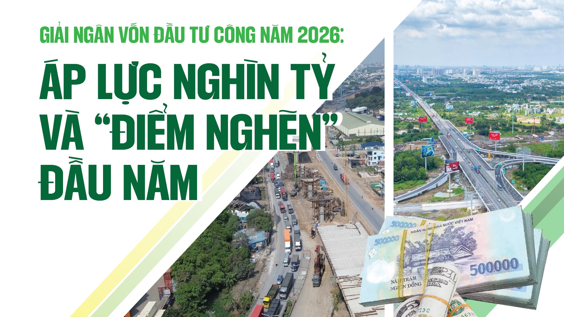 Giải ngân vốn đầu tư công năm 2026: Áp lực nghìn tỷ và “điểm nghẽn” đầu năm