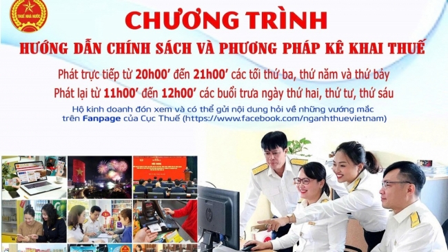 Cục Thuế phát sóng trực tuyến hướng dẫn hộ kinh doanh kê khai thuế