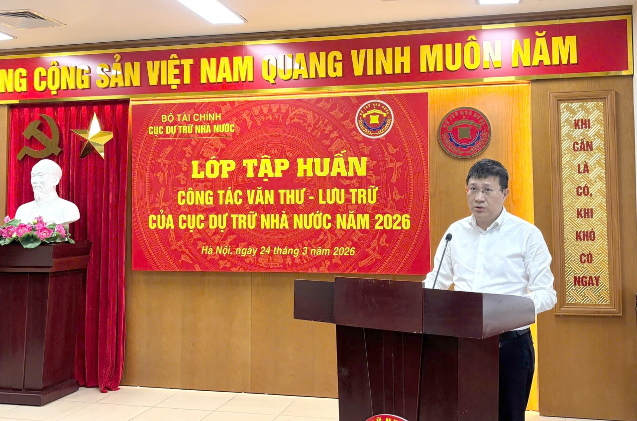 Cục Dự trữ Nhà nước tổ chức tập huấn công tác văn thư, lưu trữ