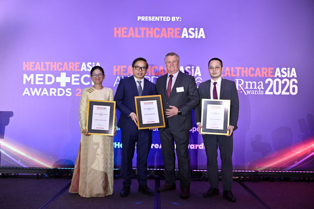 Vinmec thắng lớn tại Healthcare Asia Awards 2026, khẳng định vị thế y tế Việt trên bản đồ khu vực