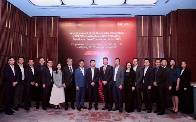 Hạ tầng GELEX công bố hoàn tất khoản vay hợp vốn 200 triệu USD với HSBC