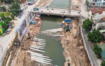 Hà Nội đẩy nhanh 10 dự án chống ngập cấp bách