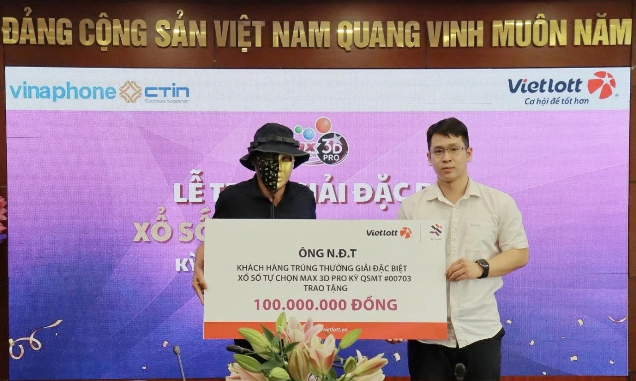 Thêm một người chơi Vietlott trúng 23 giải xổ số tự chọn Max 3D Pro Thêm một người chơi Vietlott trúng 23 giải xổ số tự chọn Max 3D Pro