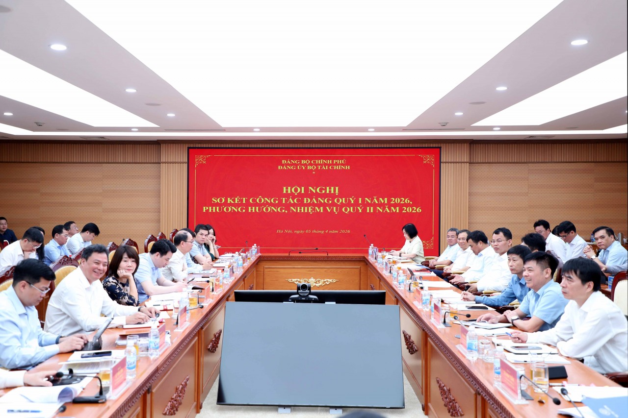 Đảng ủy Bộ Tài chính tổ chức Hội nghị Sơ kết công tác đảng quý I/2026 Đảng ủy Bộ Tài chính tổ chức Hội nghị Sơ kết công tác đảng quý I/2026