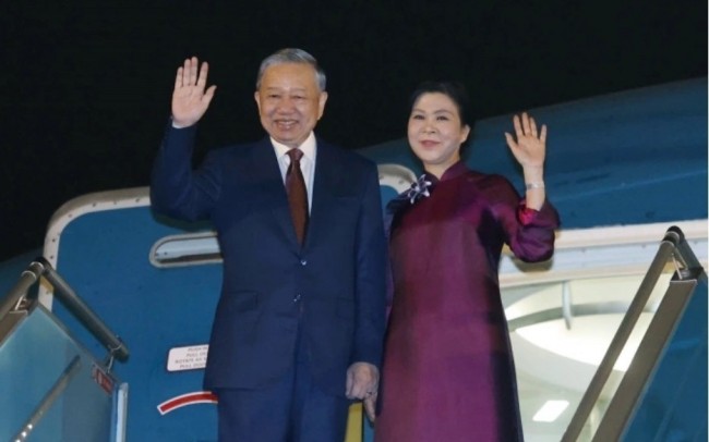 Tổng Bí thư, Chủ tịch nước Tô Lâm và phu nhân lên đường thăm cấp Nhà nước đến Trung Quốc