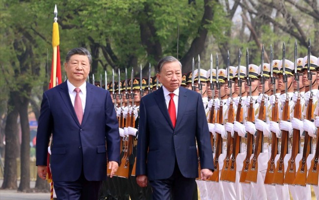 Lễ đón trọng thể Tổng Bí thư, Chủ tịch nước Tô Lâm thăm cấp Nhà nước đến Trung Quốc